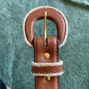 Brown belt w/ Jute Accents